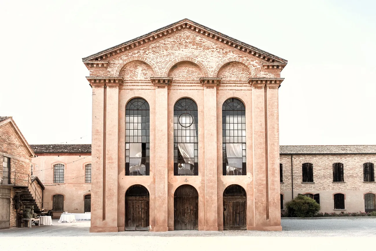 Filanda Motta, vista del corpo centrale della struttura a Campocroce di Mogliano Veneto, Treviso.